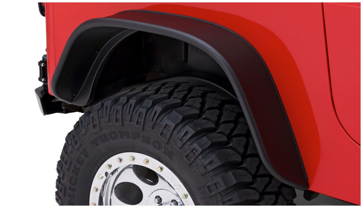 Bushwacker Jeep Flat Style Fender Flares Jeep Wrangler YJ [Front/Rear] –  Redline360