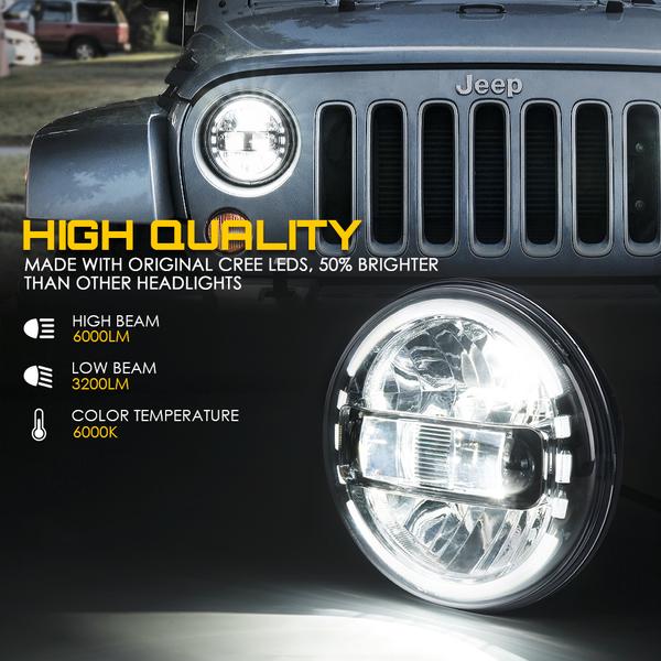 Xprite LED Headlights Jeep Wrangler TJ (1997-2006) LJ (2004-2006) JK ( –  Redline360