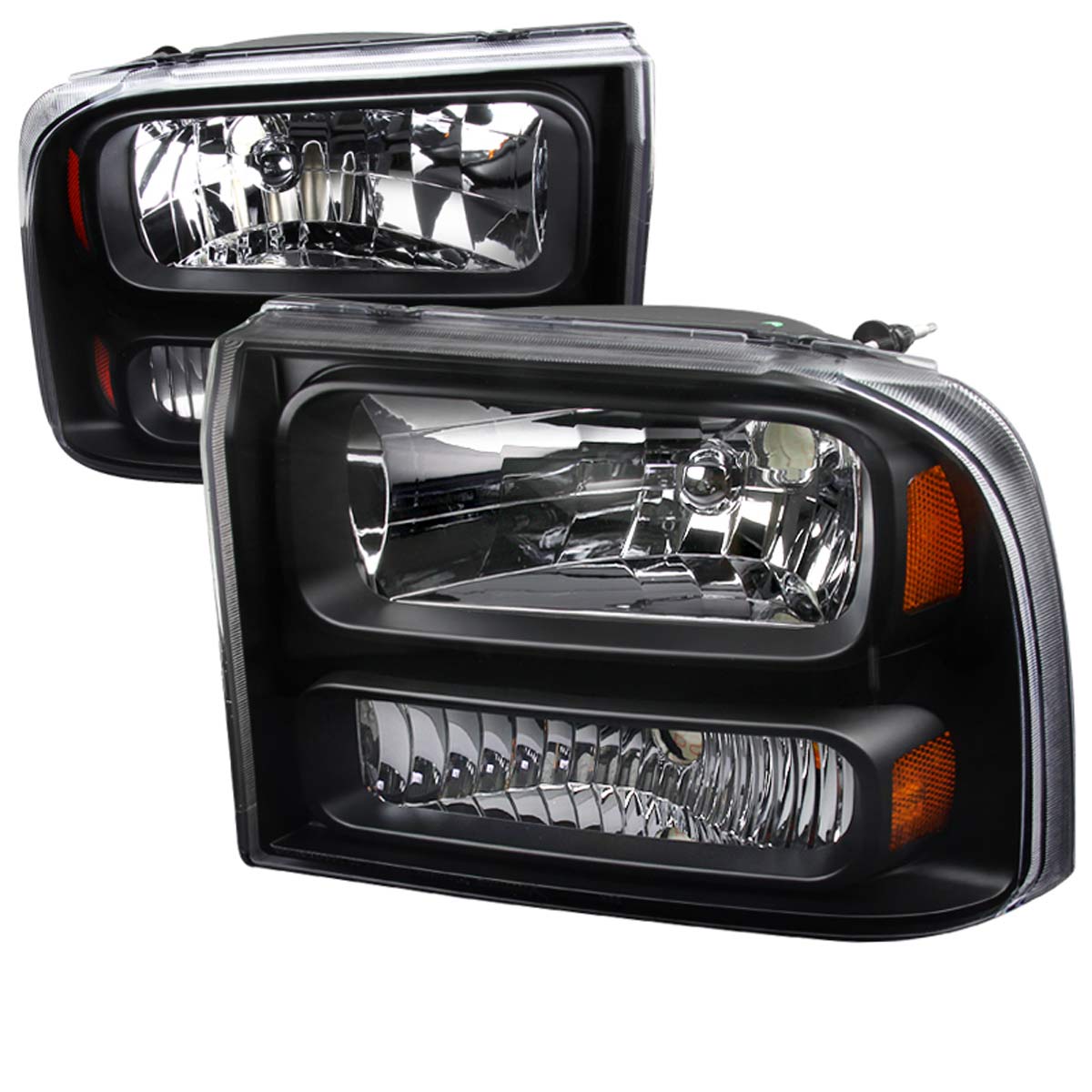 冬の華 USヘッドライト Ford Expursion 2000-2004プロジェクターV CCFL Halo LEDブラックスモーク  Spyder For Ford Excursion 2000-2004 Projector V CCF 外装、ボディパーツ