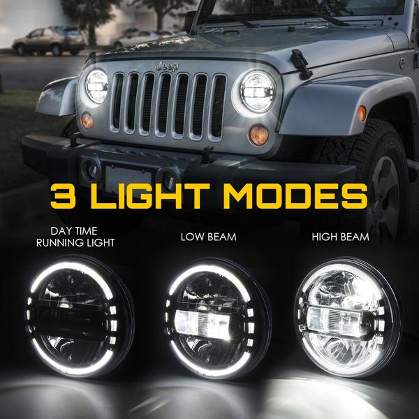 Xprite LED Headlights Jeep Wrangler TJ (1997-2006) LJ (2004-2006) JK ( –  Redline360