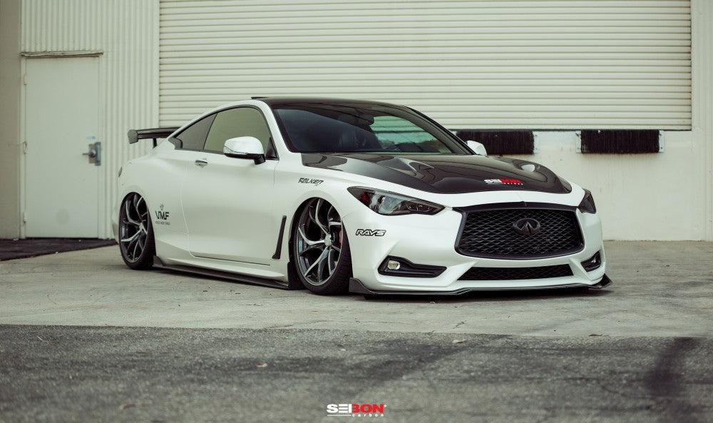 q60 carbon fiber hood