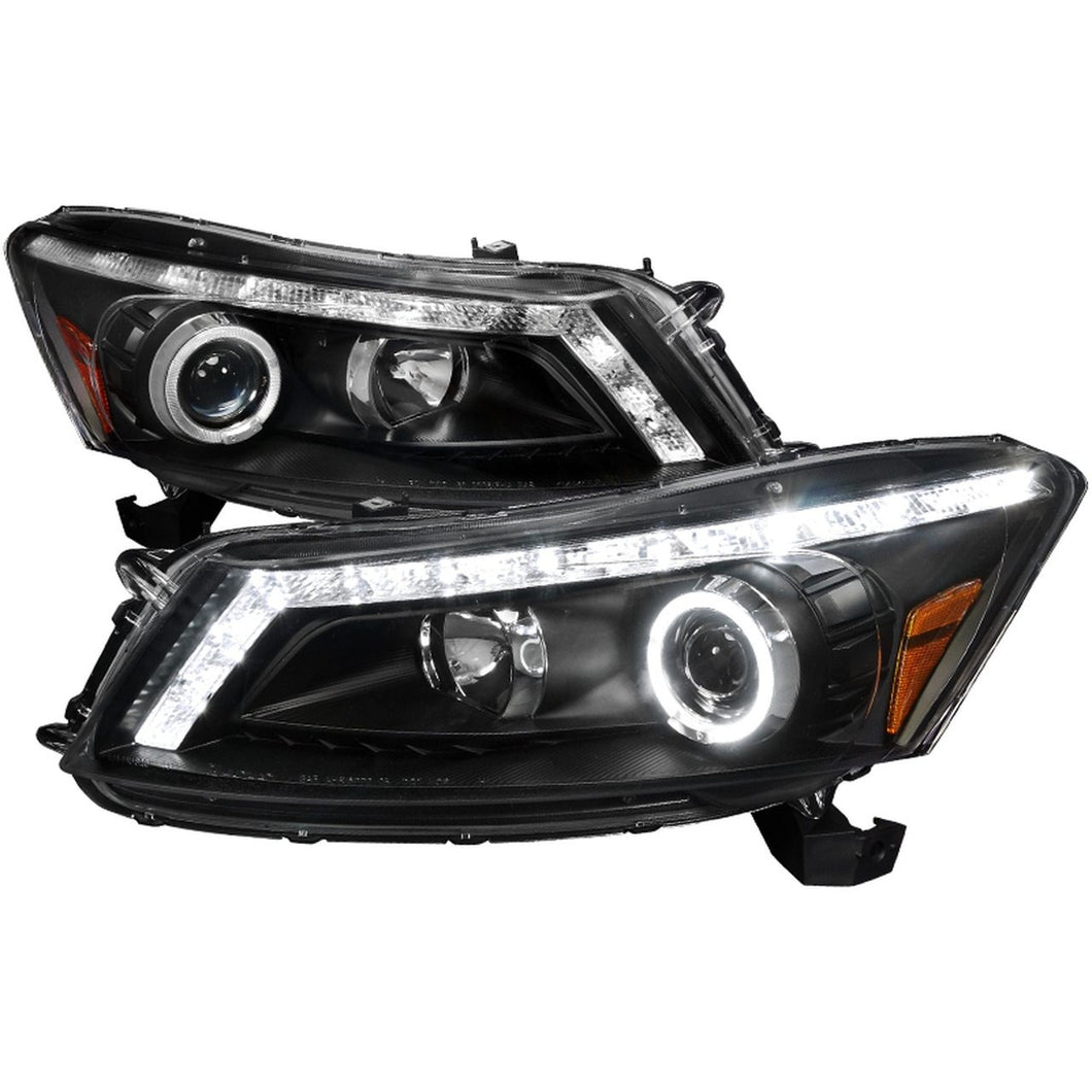 Car Truck Lighting Lamps Details About Led Drl Projector Halo Chrome Headlight For 08 12 Honda Accord 2 Door Coupe Car Truck Headlights
