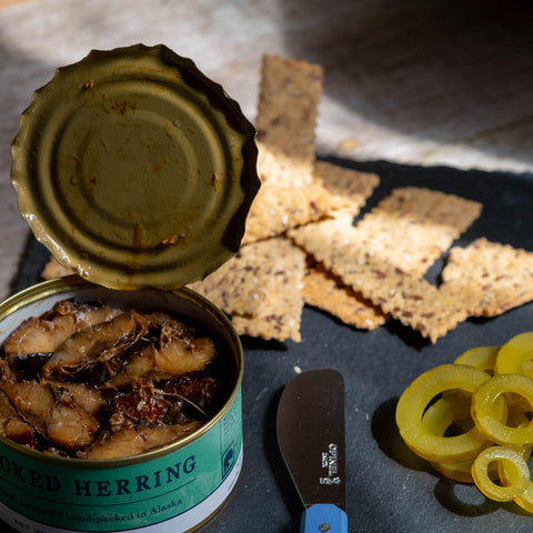 Smoked Herring with Kelp Pickles