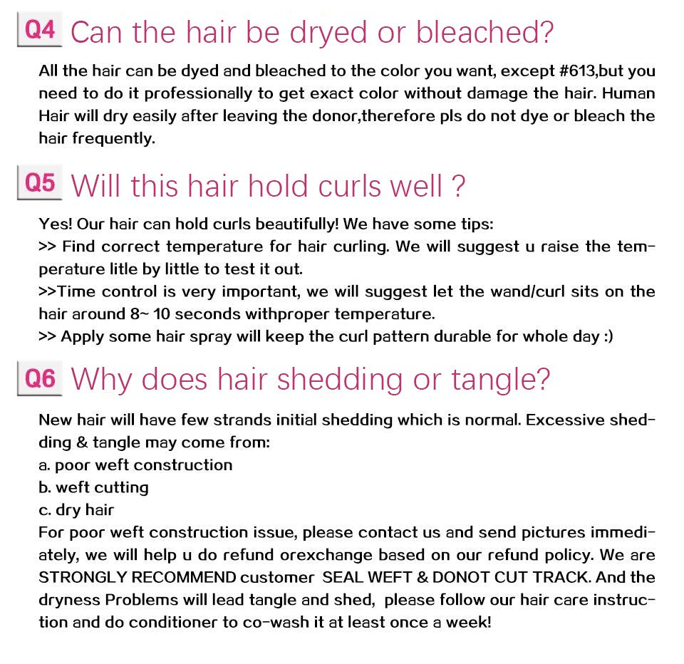 FAQ about Human Hair