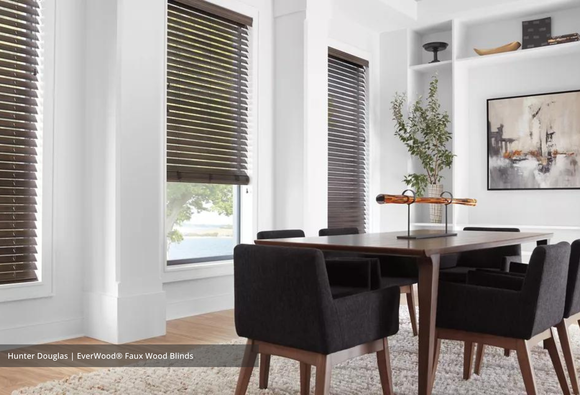 Hunter Douglas EverWood® Faux Wood Blinds available at JC Licht. 