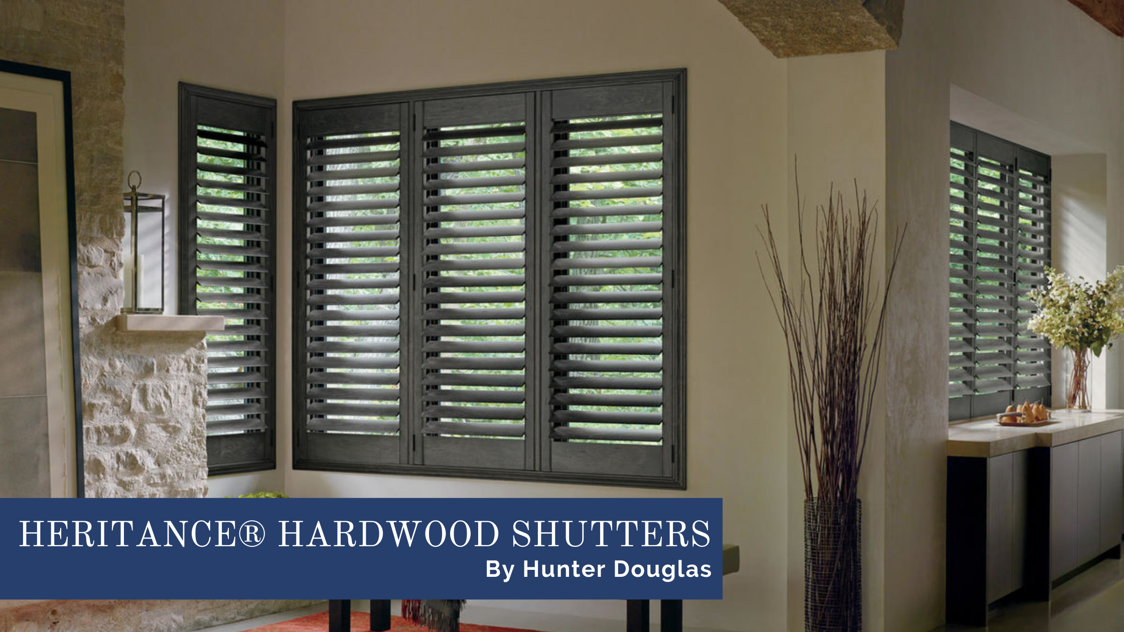 Hunter Douglas Heritance™ Shutters, plantation shutters, window shutters  near Chicago, Illinois (IL) and midwest