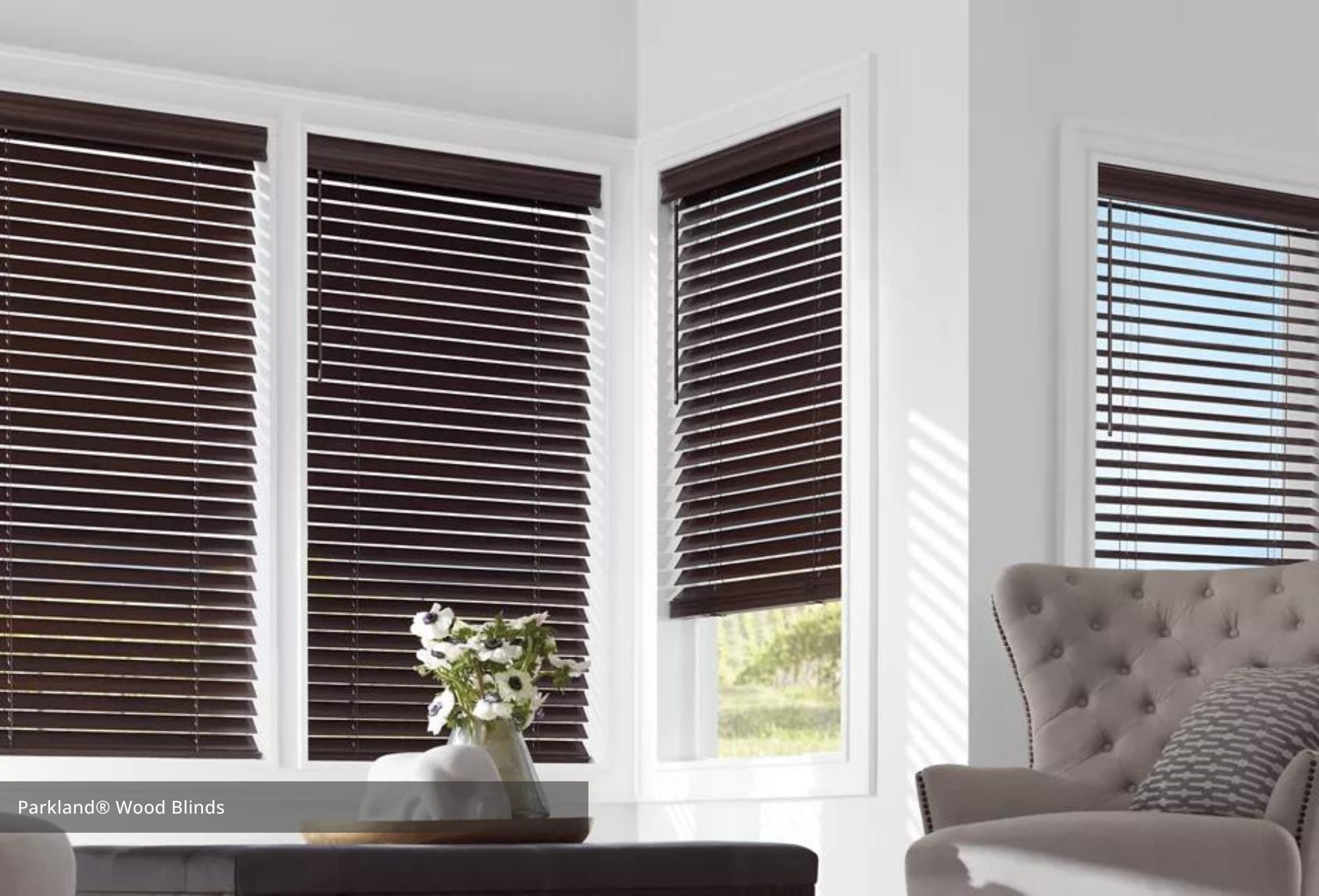 Hunter Douglas Wood Blinds available at JC Licht