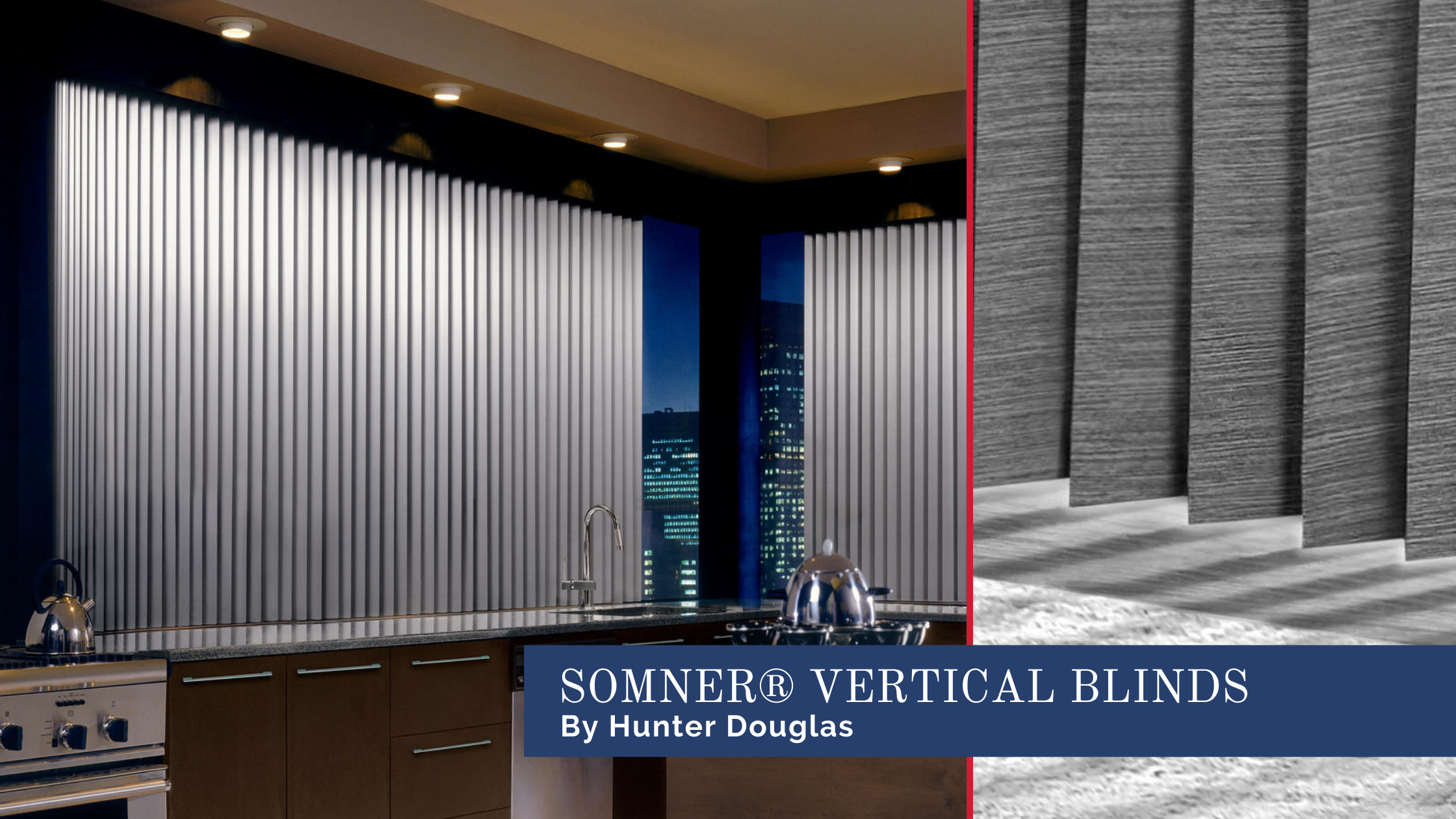 Hunter Douglas Somner® Vertical Blinds at JC Licht near Chicago, Illinois (IL) and Midwest