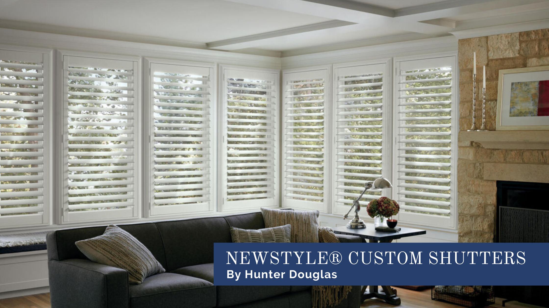 Hunter Douglas NewStyle™ Shutters, plantation shutters, window shutters  near Chicago, Illinois (IL) and midwest
