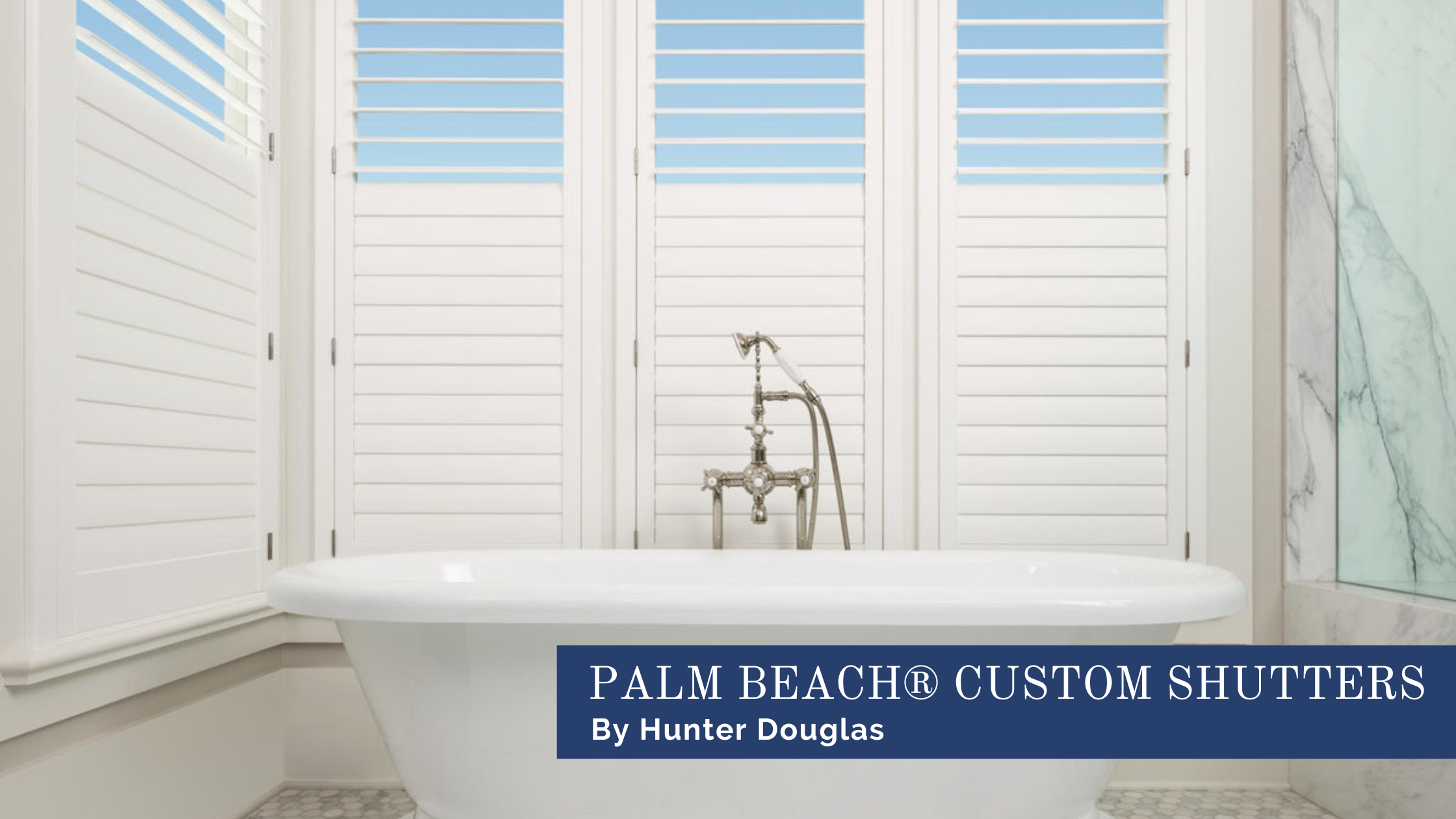 Hunter Douglas Palm Beach™ shutters, plantation shutters, window shutters near Chicago, Illinois (IL) and midwest