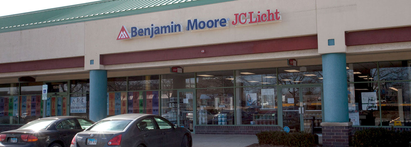 Exterior image of JC Licht's Orland Park paint store