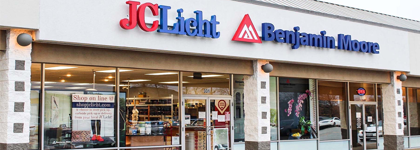 Exterior image of JC Licht's Bolingbrook location. Shop for paint and supplies at JC Licht Bolingbrook, IL