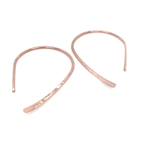 rose gold hammered hoop earrings kriket broadhurst jewelry Sydney