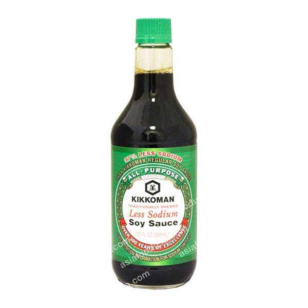 KIKKOMAN Less Sodium Soy Sauce (12/20FZ)