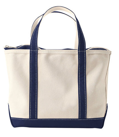 LL Bean Boat and Tote Bag with Zip Top