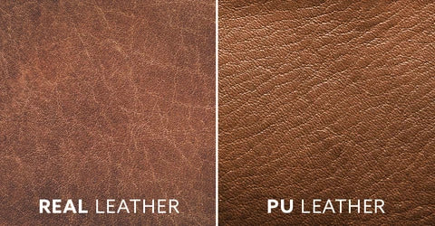 PU Leather maintains its appearance while Real Leather Softens and Wears 