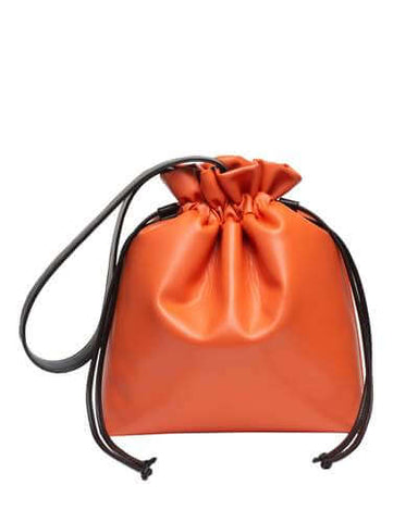 Hozen’s Tiger Orange Cinch Hobo Bag.