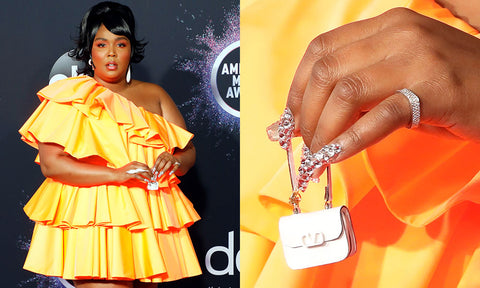 The iconic tiny bag look via Lizzo.