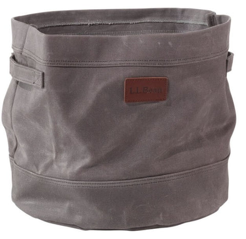 A Light Grey Waxed Canvas Bag from L.L. Bean