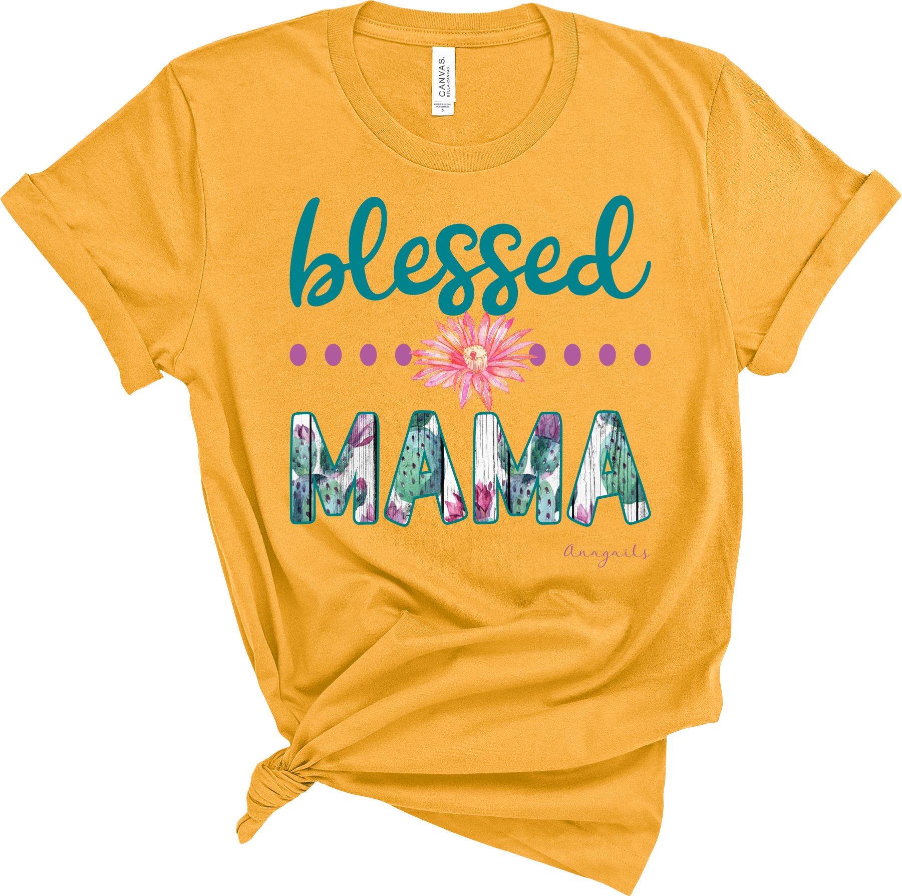 Blessed Mama Cactus Print SVG File