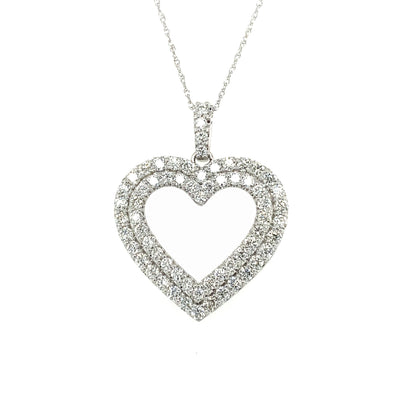 Skeie's Jewelers Princess Cut Diamond Lock Pendant