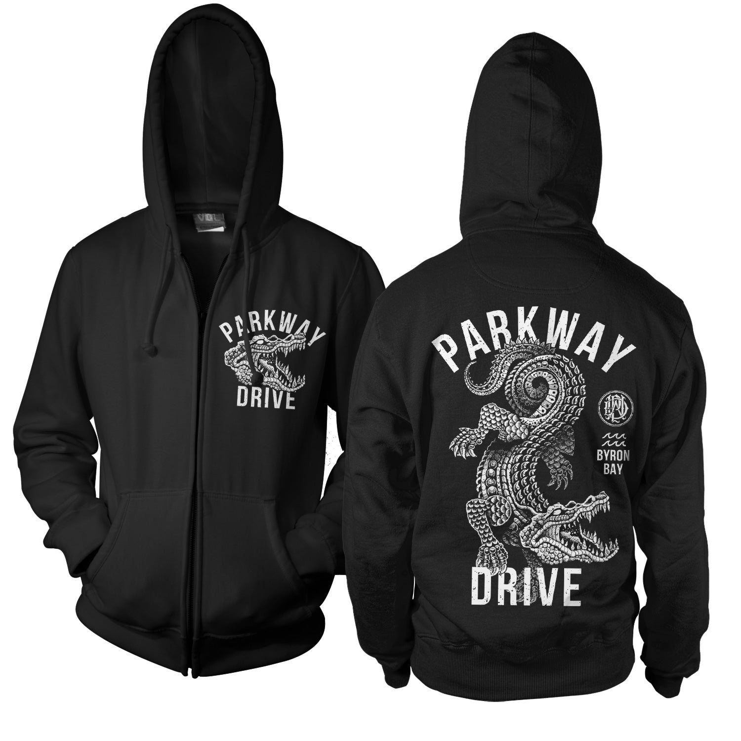 parkway drive zip up hoodie