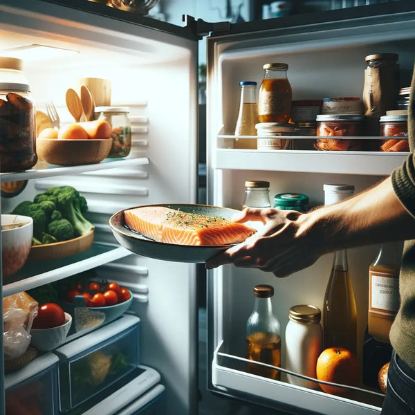 storing cooked salmon