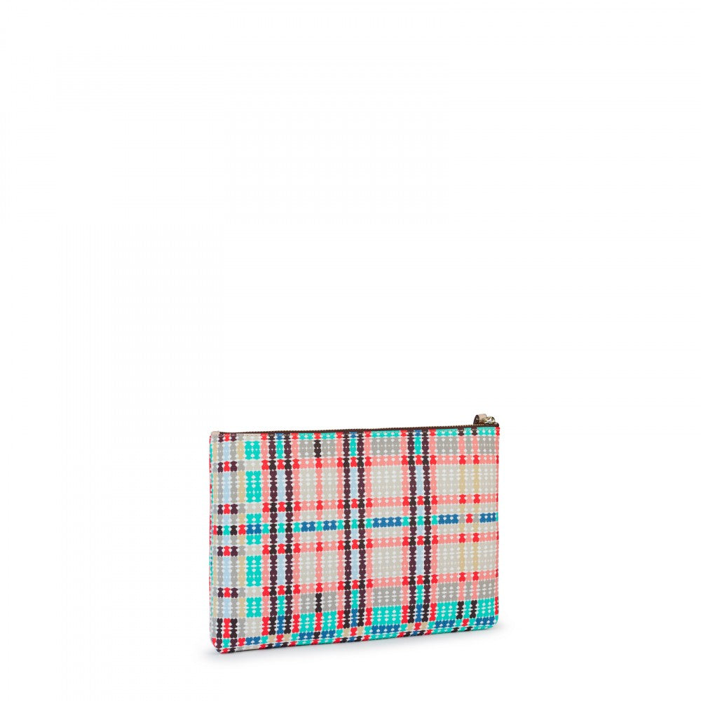 tartan clutch bag