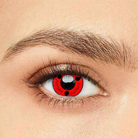 Isfoy Eye Color Circle Lens Sharingan Magatama Naruto Colored Contact Lenses V6128