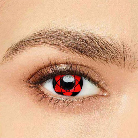 Isfoy Eye Color Circle Lens Sharingan Sasuke Naruto Colored Contact Lenses V6129