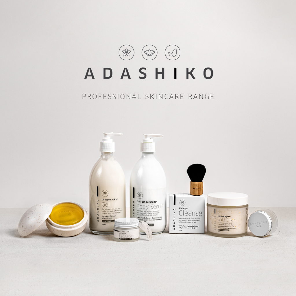 Adashiko Professional Skincare Range Poster | Adashiko Collagen | 100% Natural Skincare