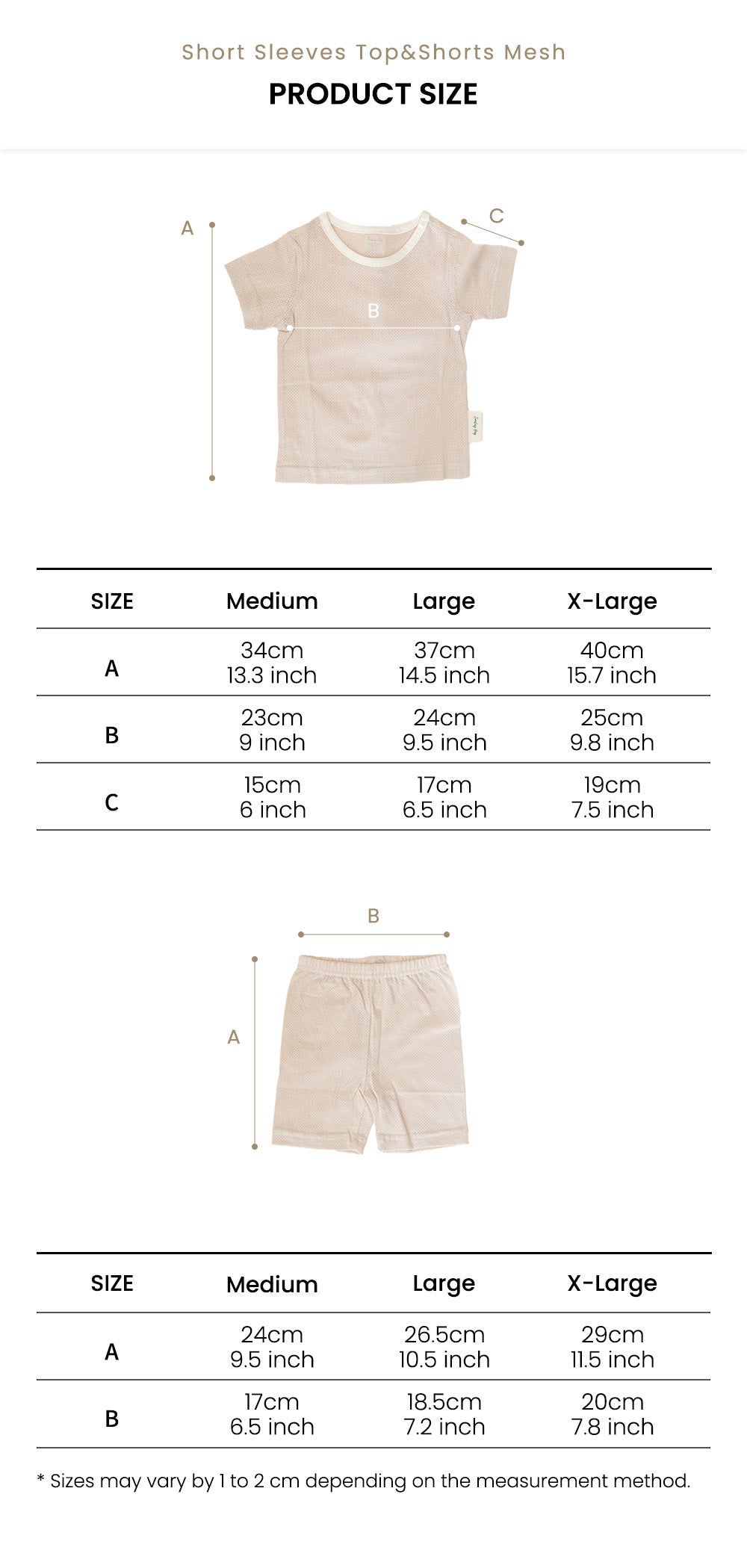 Baby Top and Shorts (Mesh) keeps your baby feeling fresh even during summer or hot weather condition.
