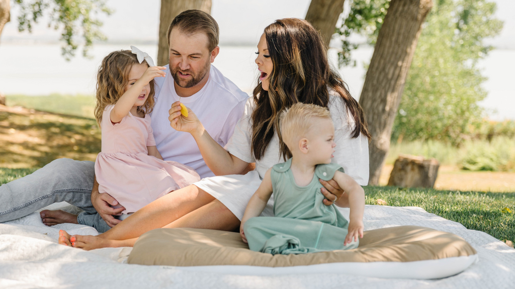 family having a picnic in the park