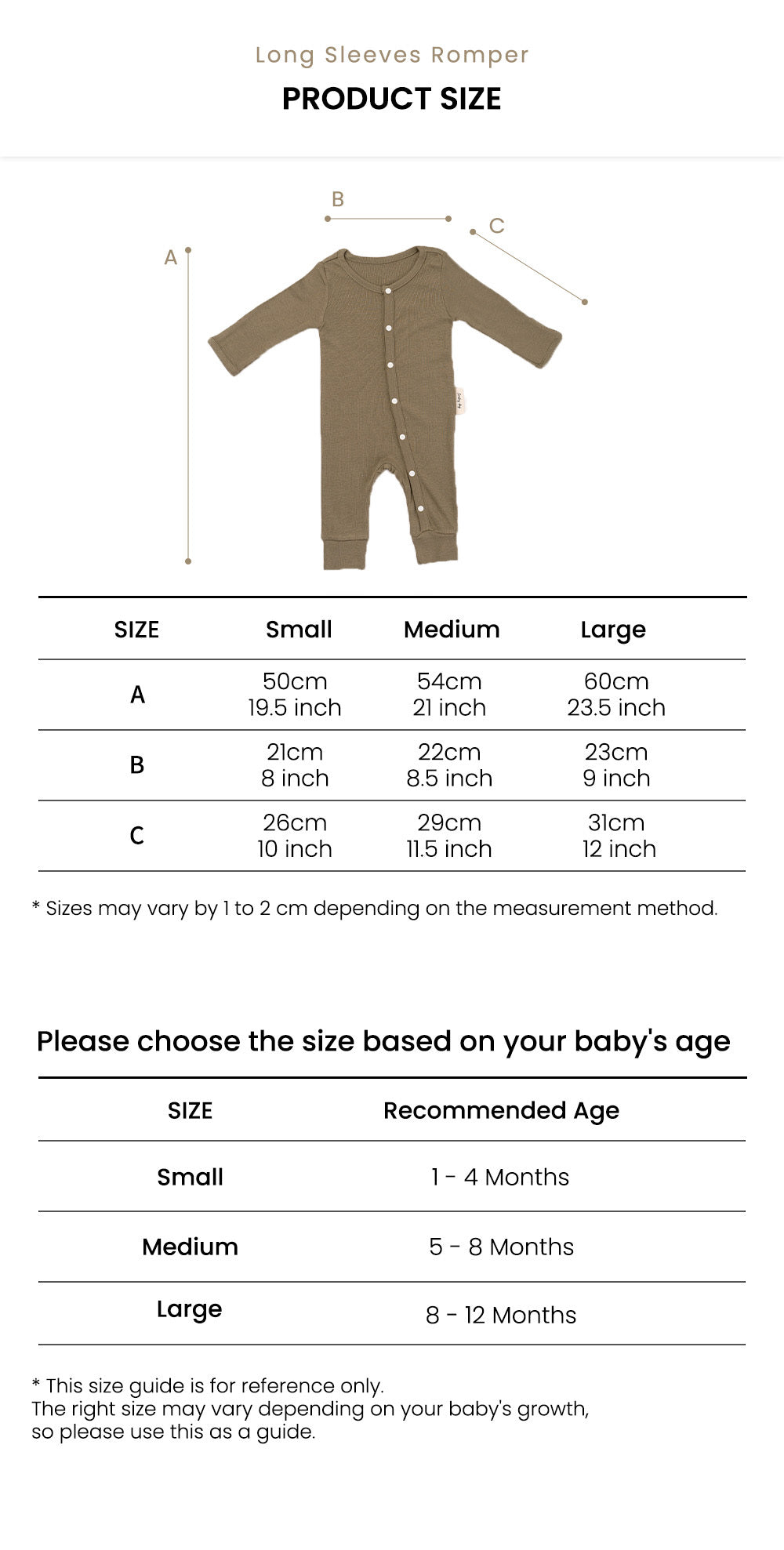 Baby romper with cool and breathable fabric. It has fold-over mittens which prevents babies from scratching their faces.