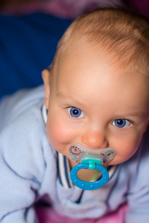 baby with a pacifier