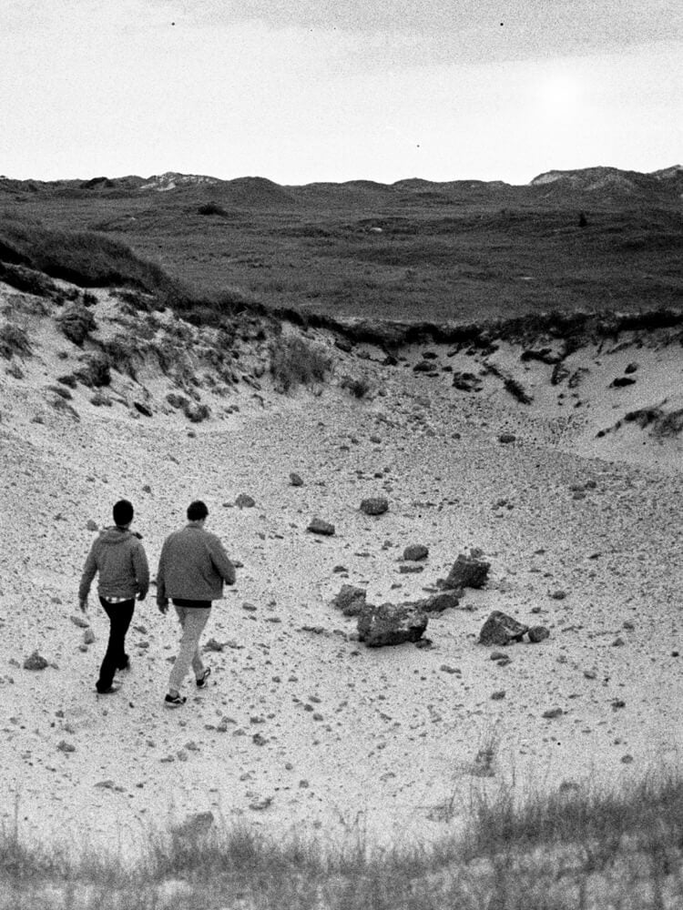 Zwei Männer Spaziergang Ostheller Norderney
