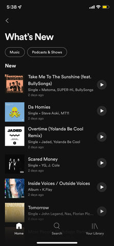 Spotify What's New?