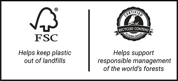 FSC and Recycled Content Certified