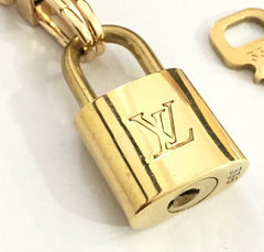 Louis Vuitton Padlock Lock and Key 318 LV Purse Charm Not 