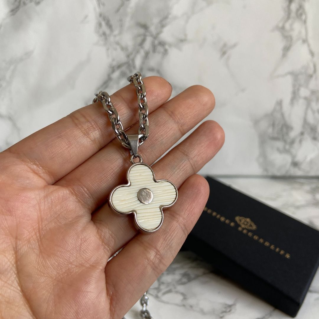 Louis Vuitton Louis Vuitton LV Clover Pendant on ChainNecklace  Grailed