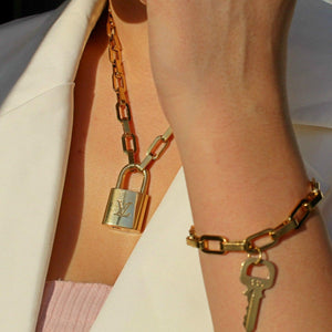 LV Padlock Bracelet Other Leathers - Fashion Jewellery M8139E