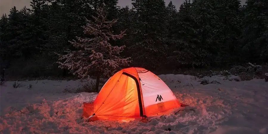 Ayamaya 4 season winter backpacking tent in the snow