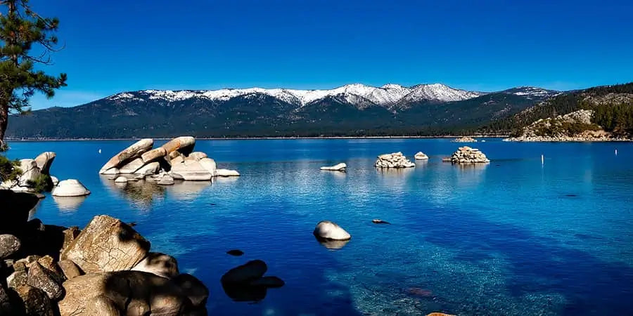 Lake Tahoe, California crystal blue lake