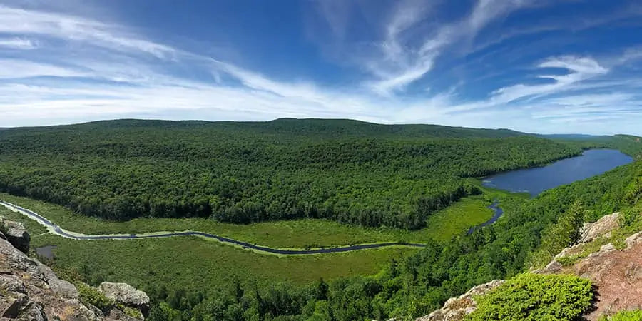 One of the most spectacular areas you can visit for winter camping is the Porcupine Mountains state park at Ontonagon, Michigan.