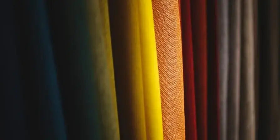 array of colorful fabric