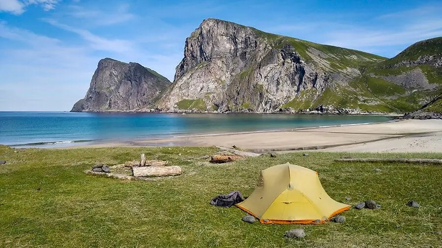 tent on a calm beach