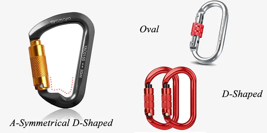 different carabiner shapes