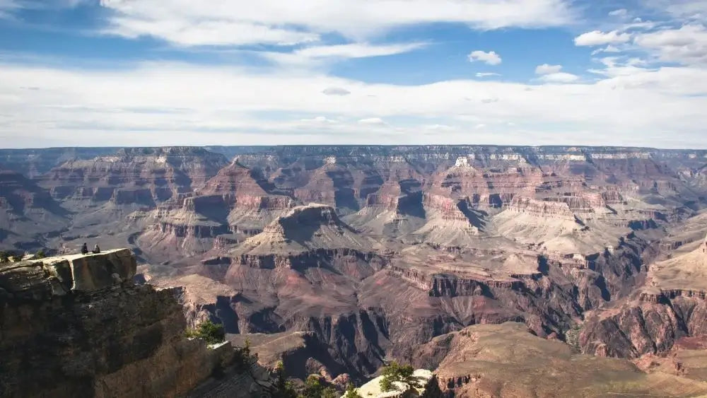 arial view of Grand Canyon National Park layers of anciet rock