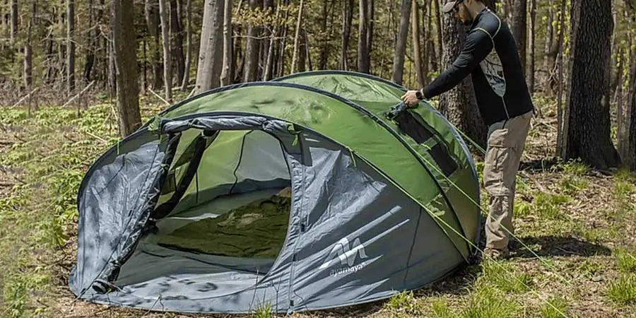 Ayamaya pop up tent in the forest