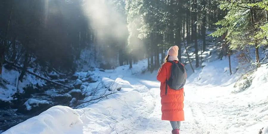 Snowshoeing means that you are isolating yourself from people because it is an activity that happens in places that many people do not like.